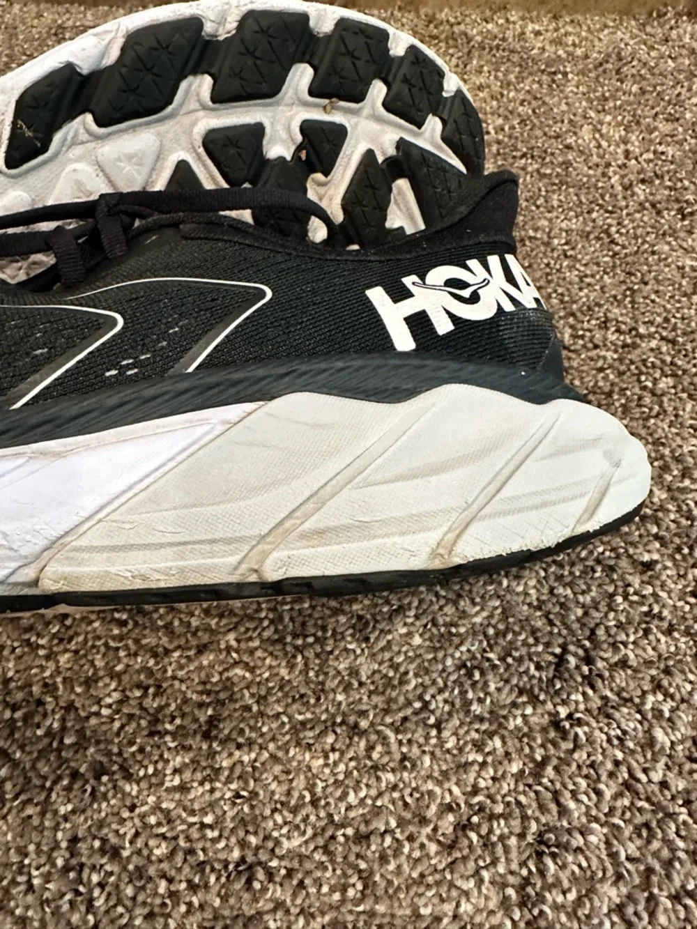 Hoka One One Arahi 5 Women's Running Shoes Black White Size 10 B